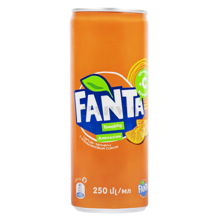 Զովացուցիչ ըմպելիք «Fanta» նարինջ 250մլ