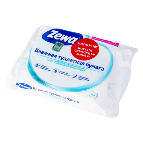 Զուգարանի թուղթ «Zewa Pure» խոնավ 42հատ