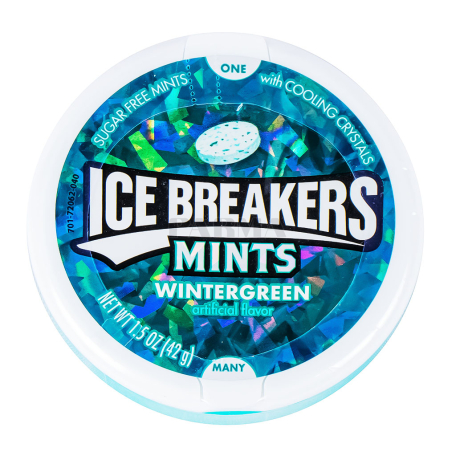 Սառնաշաքար «Ice Breakers Wintergreen» անանուխ, առանց շաքար 42գ