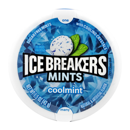 Սառնաշաքար «Ice Breakers» սառցե անանուխ, առանց շաքար 42գ