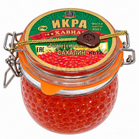 Salmon caviar "Khaviar" 500g