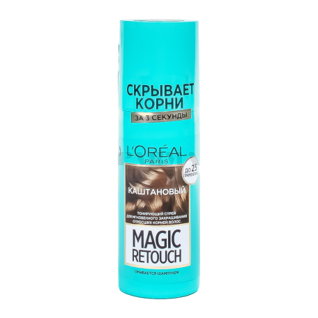 Մազի սփրեյ-ներկ «L`Oreal Paris Magic Retouch» շագանակագույն 75մլ