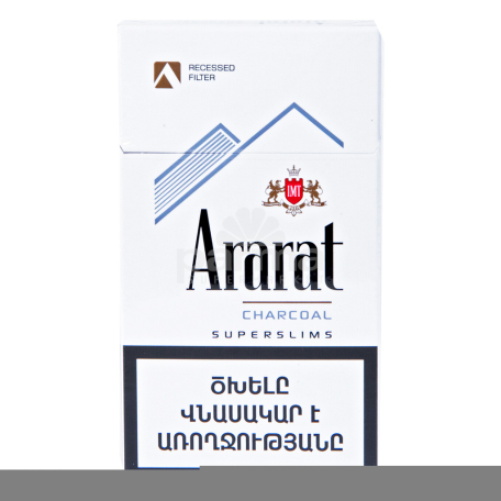 Ծխախոտ «Ararat Recessed Charcoal Superslims»