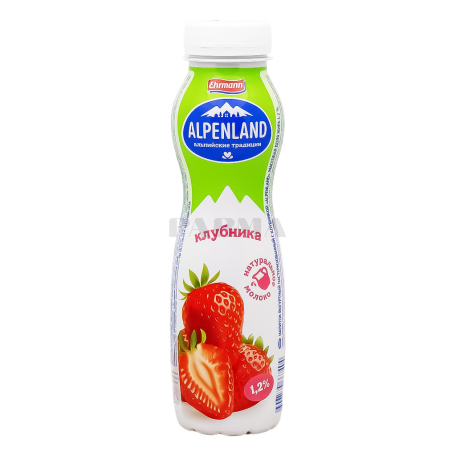 Yogurt drink "Ehrmann Alpenland" strawberry 1.2% 290g
