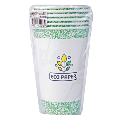 Մեկանգամյա օգտագործման բաժակներ «Eco Paper» 6 հատ