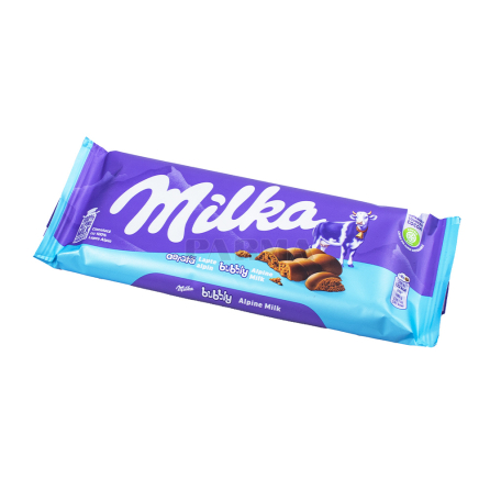 Շոկոլադե սալիկ «Milka Bubbles» կաթնային, ծակոտկեն 90գ