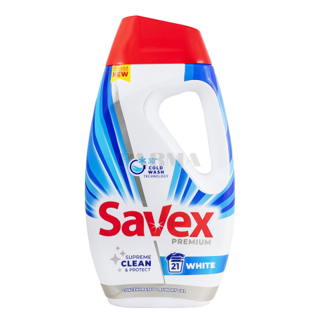 Գել լվացքի «Savex Premium» սպիտակ 945մլ