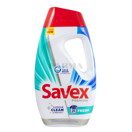 Գել լվացքի «Savex Premium Fresh» սպիտակ, գունավոր 945մլ