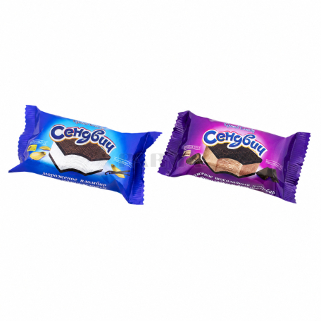Мороженое "Grand Candy" сендвич, ванильное, шоколадное 57г