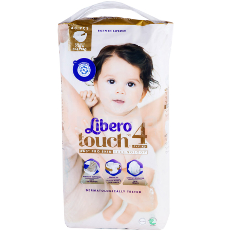 Подгузники `Libero Touch` №4 7-11кг