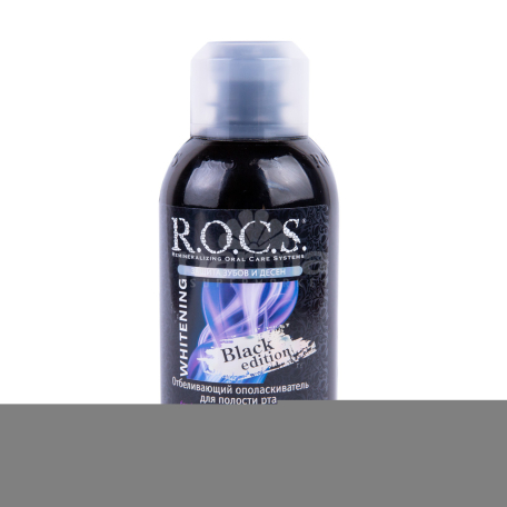 Ողողման հեղուկ բերանի «R.O.C.S. Black Edition» սպիտակեցնող 400մլ