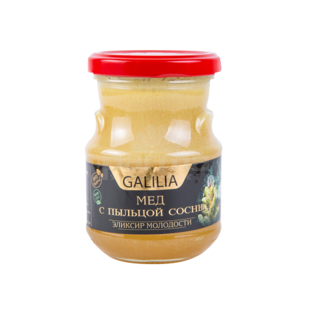 Мёд `Галилия` с пыльцой сосны 350гр