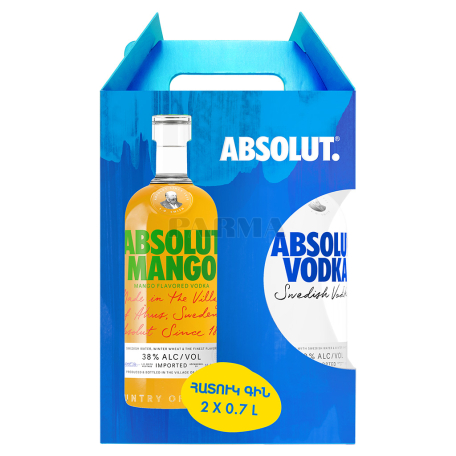 Օղի «Absolut Mango» 2x700մլ