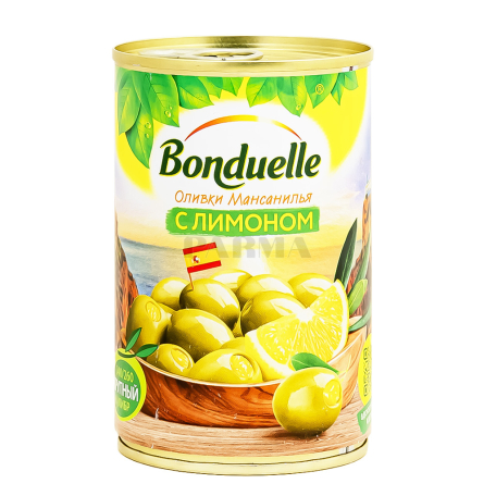 Ձիթապտուղ «Bonduelle» կանաչ, կիտրոնով 300գ