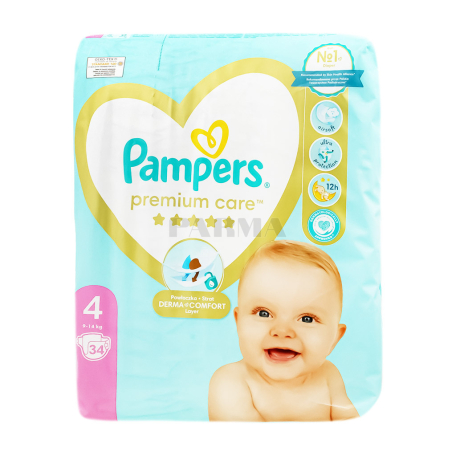Տակդիր «Pampers Premium Care» 9-14կգ 34հատ