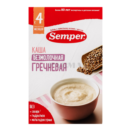 Porridge "Semper" buckwheat, without milk 180g