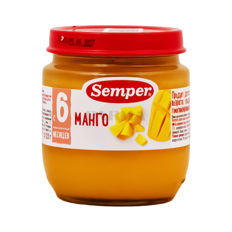 Пюре "Semper" манго 125г