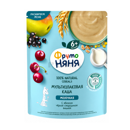 Каша "Фруто Няня" яблоко, смородина, вишня 200г