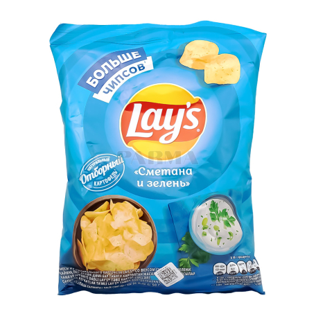 Chips "Lays" sour-cream, greens 50g
