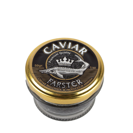 Ձկնկիթ թառափի «Caviar Farster» սև 50գ