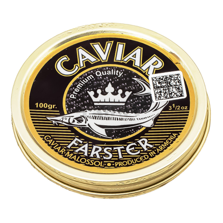 Ձկնկիթ թառափի «Caviar Farster» սև 100գ