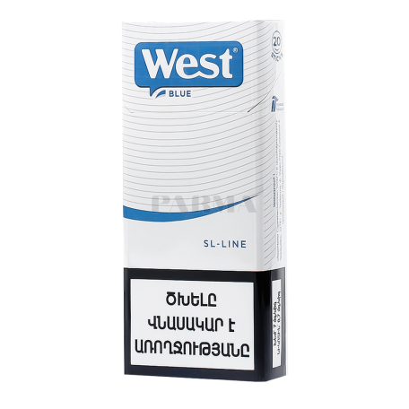 Ծխախոտ «West P&S Blue Slims»