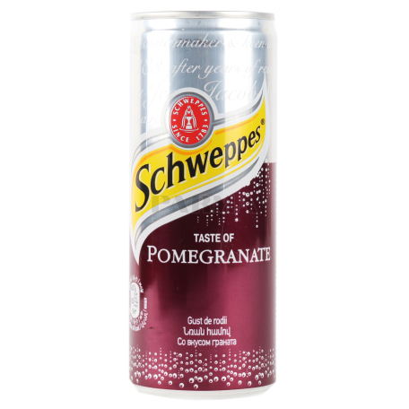 Прохладительный напиток `Schweppes` гранат 250мл
