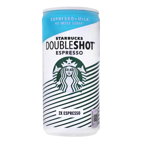 Սուրճ սառը «Starbucks DoubleShot Espresso Milk» առանց շաքար 200մլ