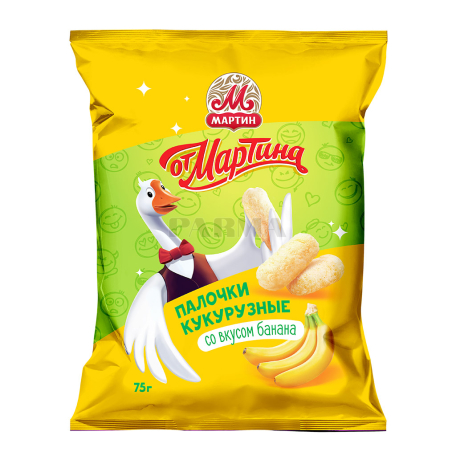 Եգիպտացորենի ձողիկներ «Օտ Մարտինա» բանան 75գ