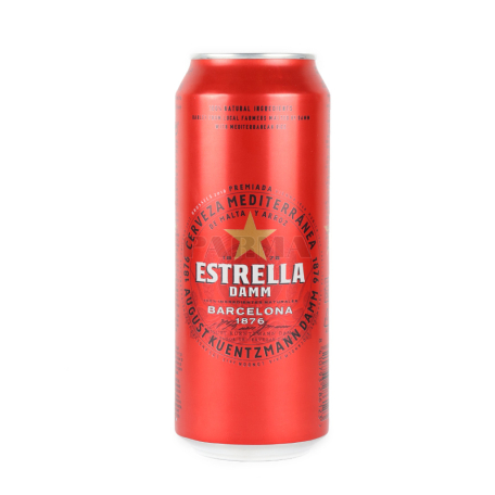 Пиво `Estrella Damm` светлое 500мл