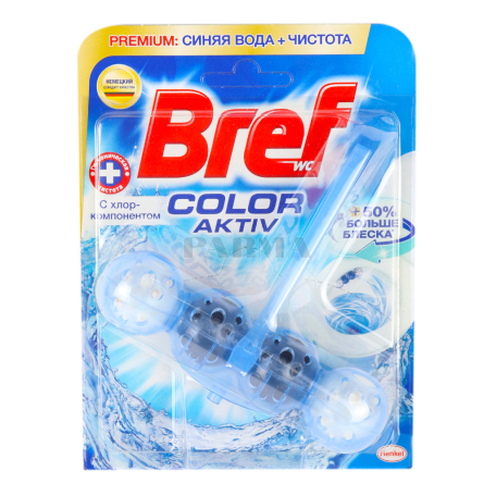 Таблетки для унитаза `Bref Color-Aktiv` хлор 50г