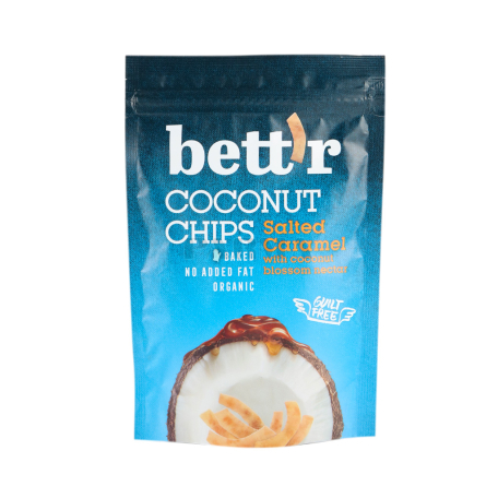 Чипсы кокосовые `Bett'r` с соленым карамелю 70г