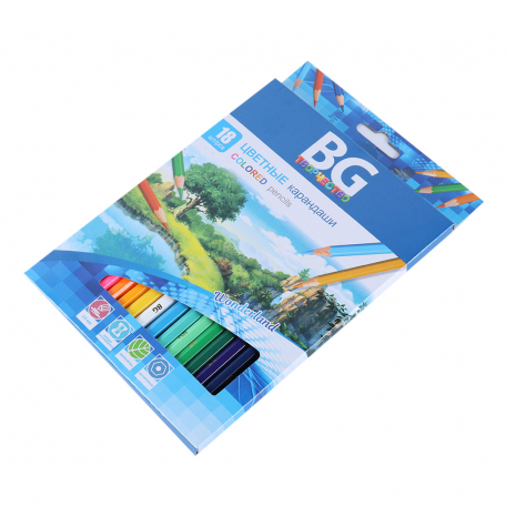 Մատիտ «BG» 18 գույն