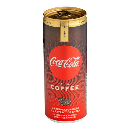Освежающий напиток `Coca-Cola Plus Coffee` карамель 250мл