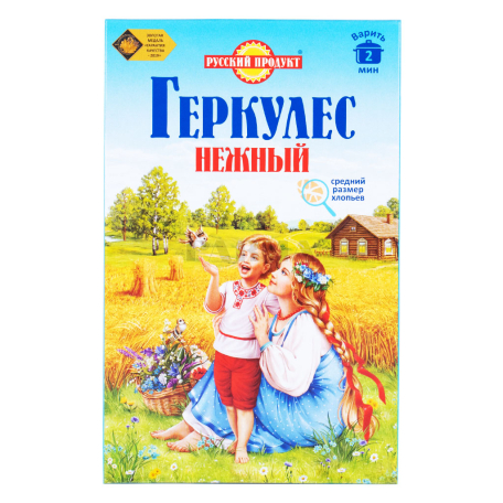 Փաթիլներ վարսակի «Русский Продукт Геркулес Нежный» 450գ