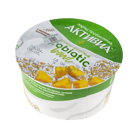 Կաթնաշոռային արտադրանք «Danone Активиа» մանգո, արևածաղկի սերմեր 3․5% 135գ