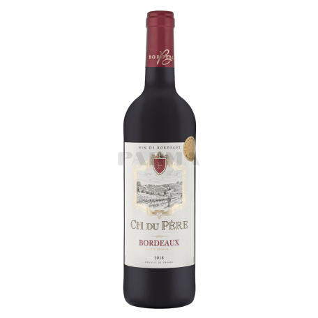 Вино `Ch Du Pere Bordeaux` сухое, красное 750мл
