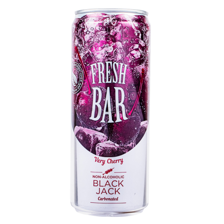 Զովացուցիչ ըմպելիք «Fresh Bar Black Jack» բալ 330մլ