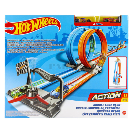 Խաղալիք «Hot Wheels Double Loop Dash» հավաքածու