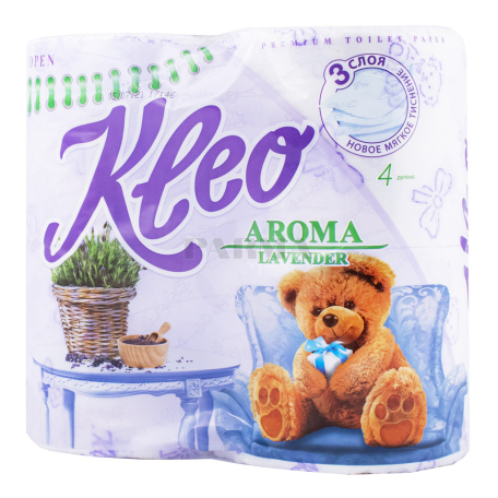 Туалетная бумага `Kleo Aroma` 4 штук