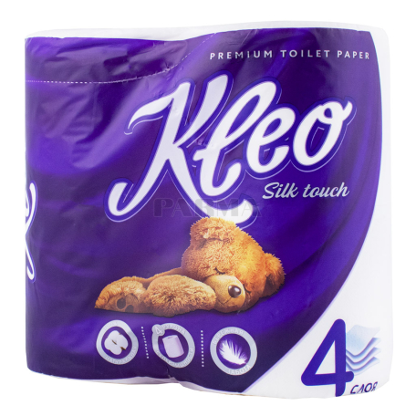 Туалетная бумага `Kleo Silk Touch` 4 штук