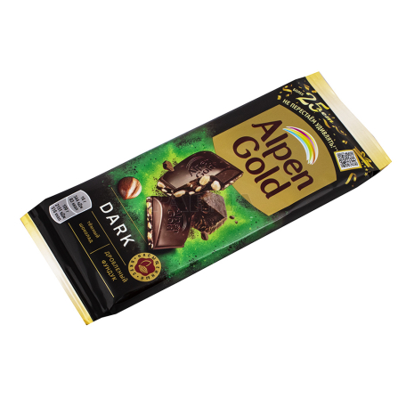 Շոկոլադե սալիկ «Alpen Gold» պնդուկ կոտրած 80գ