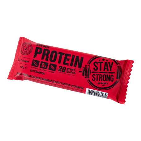 Բատոն «Protein Effort» ելակ 60գ