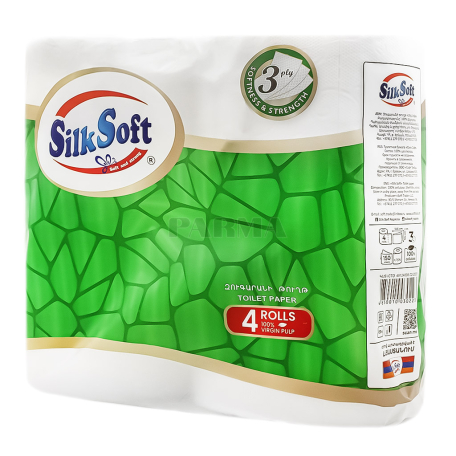 Զուգարանի թուղթ «Silk Soft» եռաշերտ 4հատ