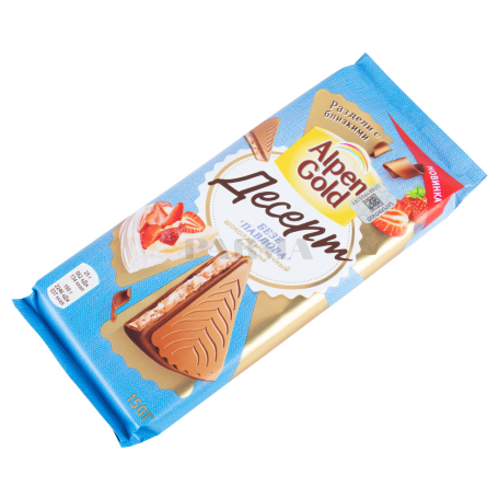 Шоколадная плитка `Alpen Gold Десерт` безе Павлова 150г