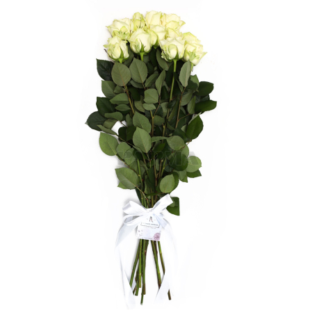 Ծաղկեփունջ «Flowers Armenia» վարդ, սպիտակ 11հատ