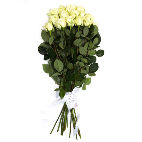 Ծաղկեփունջ «Flowers Armenia» վարդ, սպիտակ 15հատ