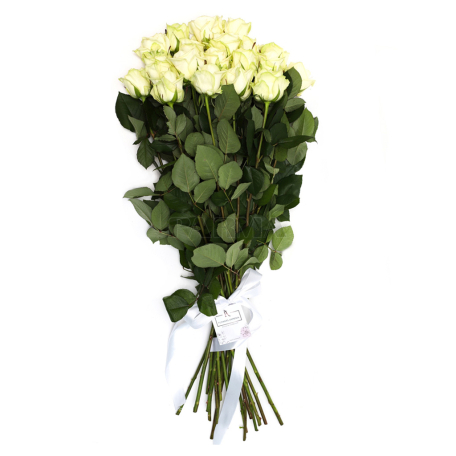 Ծաղկեփունջ «Flowers Armenia» վարդ, սպիտակ 19հատ