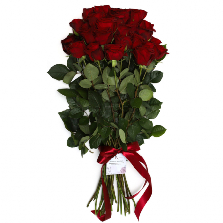 Ծաղկեփունջ «Flowers Armenia» վարդ, կարմիր 21հատ