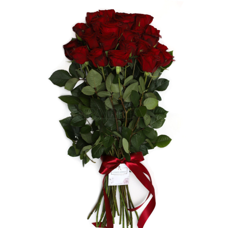 Ծաղկեփունջ «Flowers Armenia» վարդ, կարմիր 25հատ